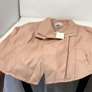 a new day pink faux leather jacket
